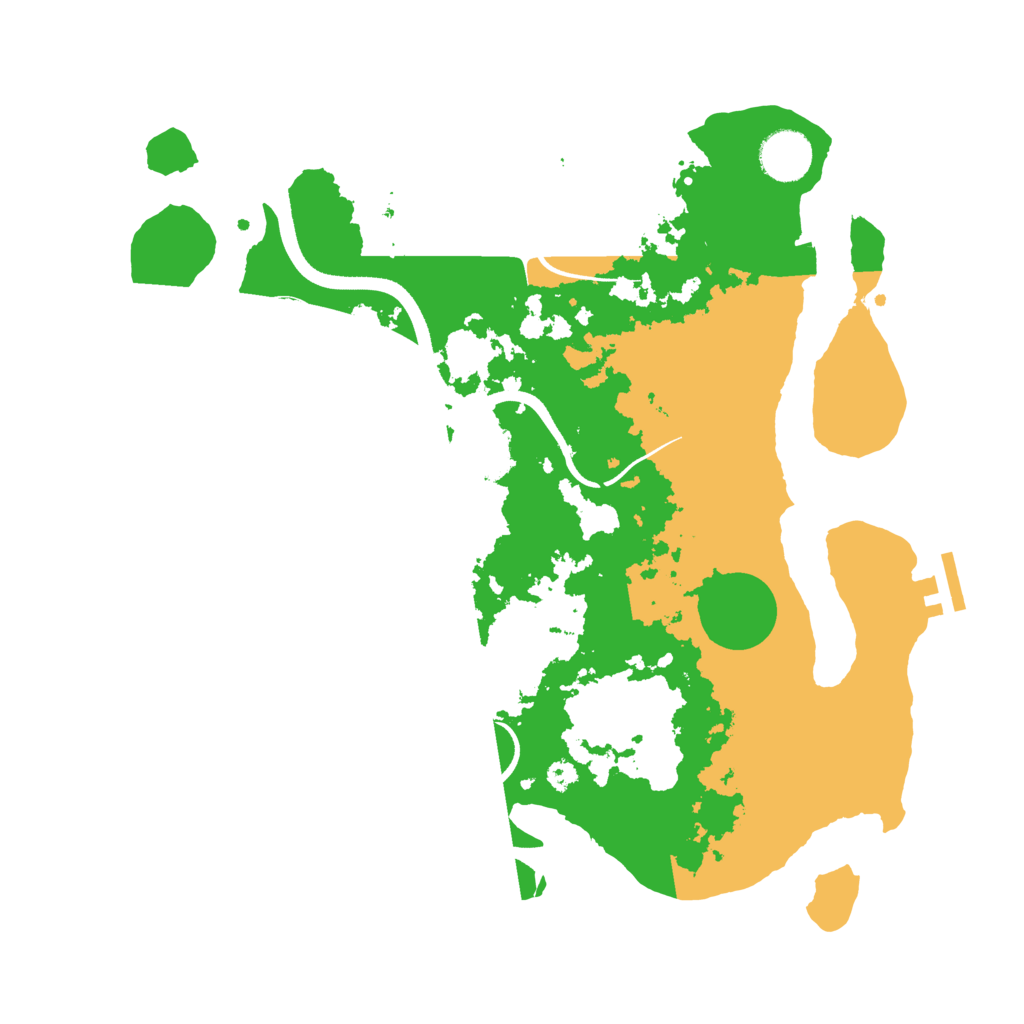 Biome Rust Map: Procedural Map, Size: 3500, Seed: 4123111