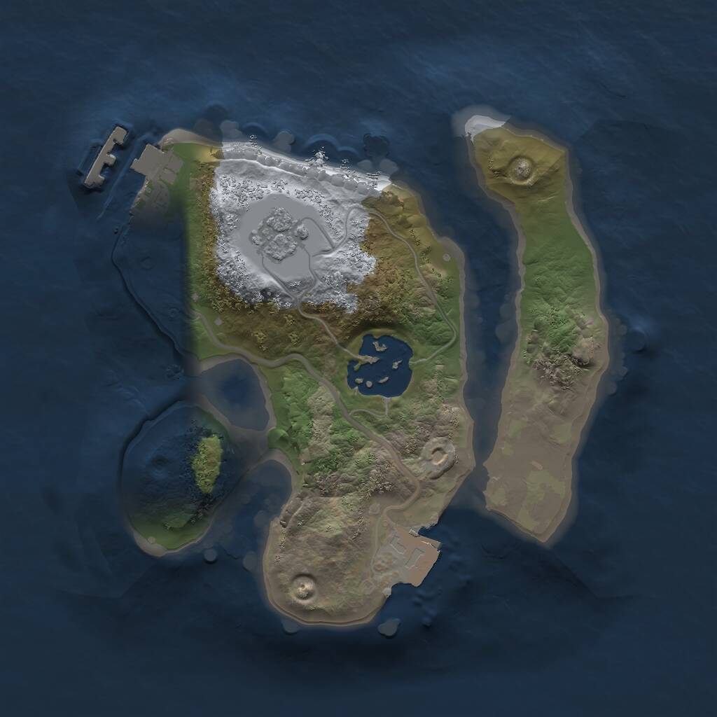 Rust Map: Procedural Map, Size: 1669, Seed: 22812, 4 Monuments