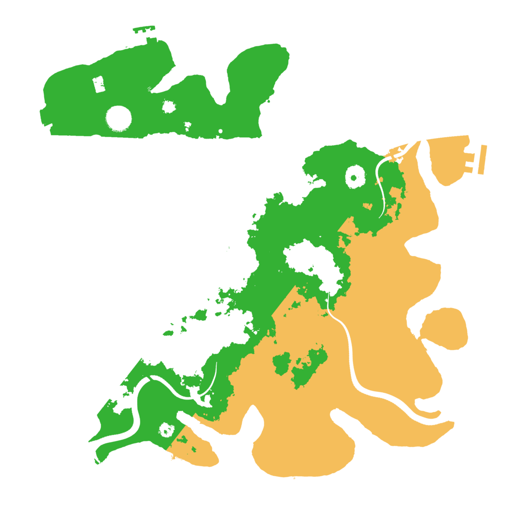Biome Rust Map: Procedural Map, Size: 3500, Seed: 409101