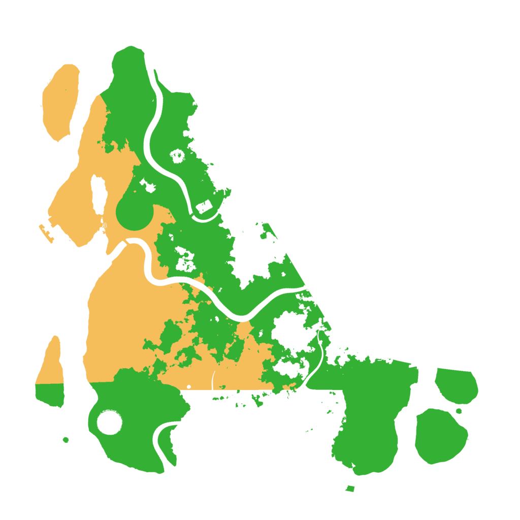 Biome Rust Map: Procedural Map, Size: 3700, Seed: 36076811