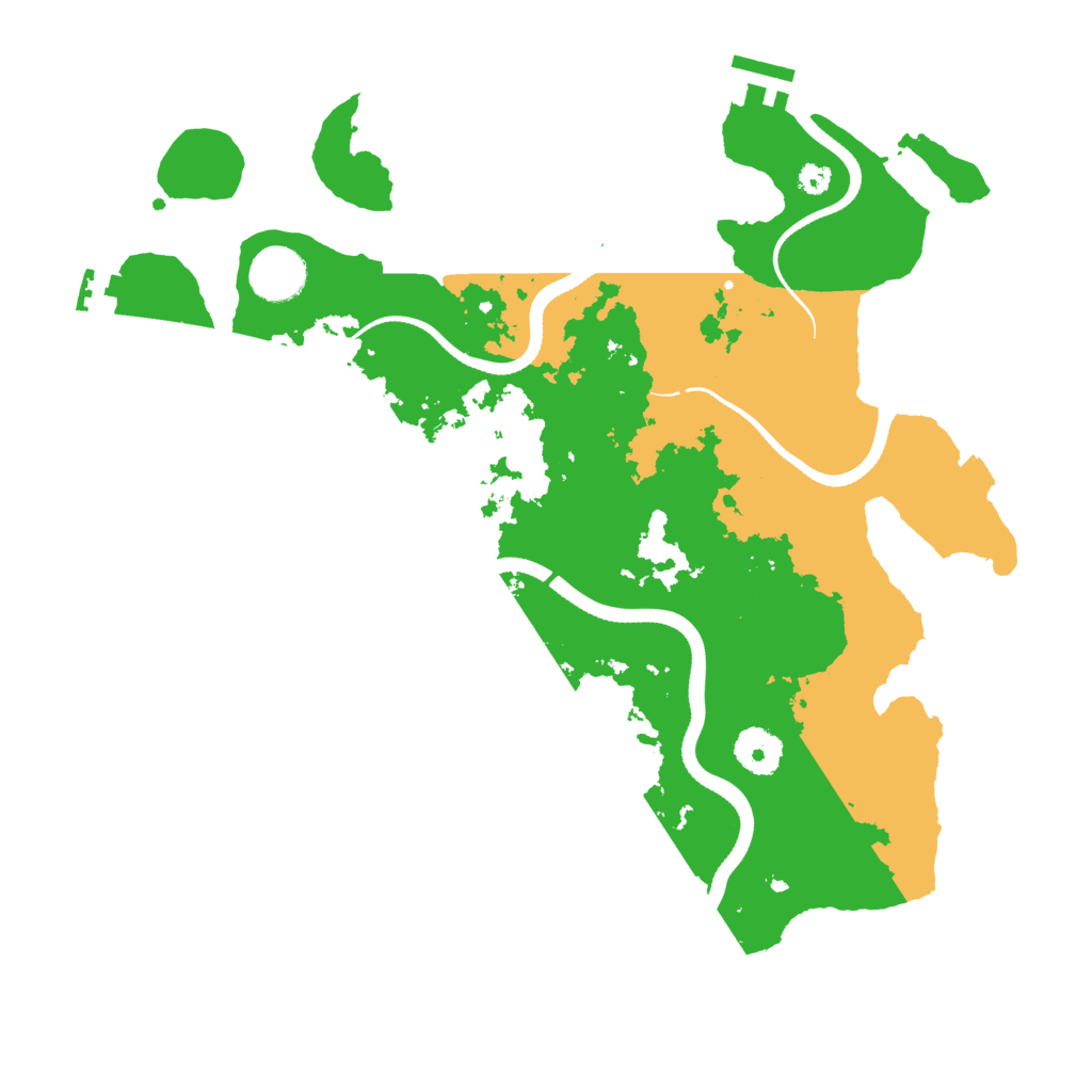 Biome Rust Map: Procedural Map, Size: 3500, Seed: 2035044608