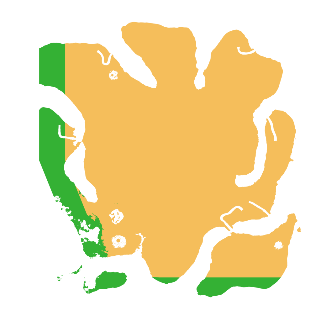 Biome Rust Map: Procedural Map, Size: 3500, Seed: 189366