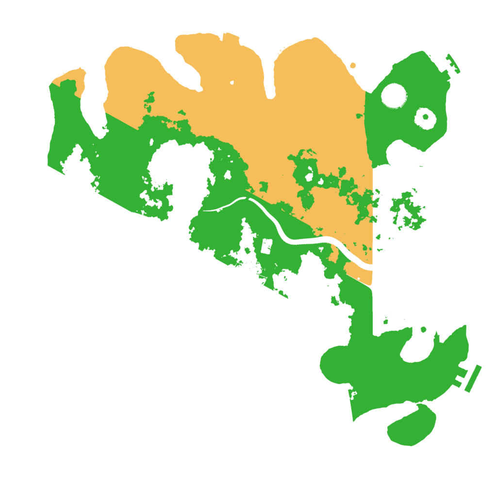 Biome Rust Map: Procedural Map, Size: 3500, Seed: 1569