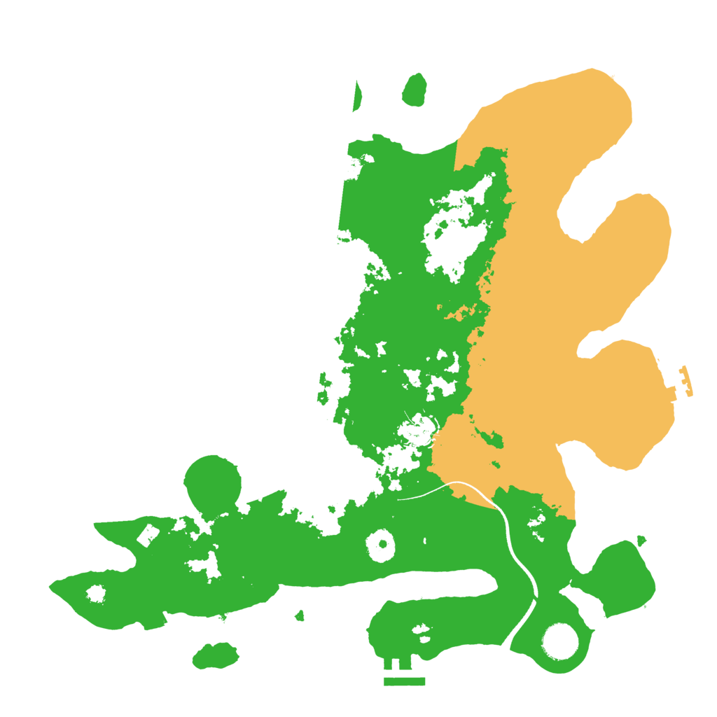 Biome Rust Map: Procedural Map, Size: 3500, Seed: 817453055