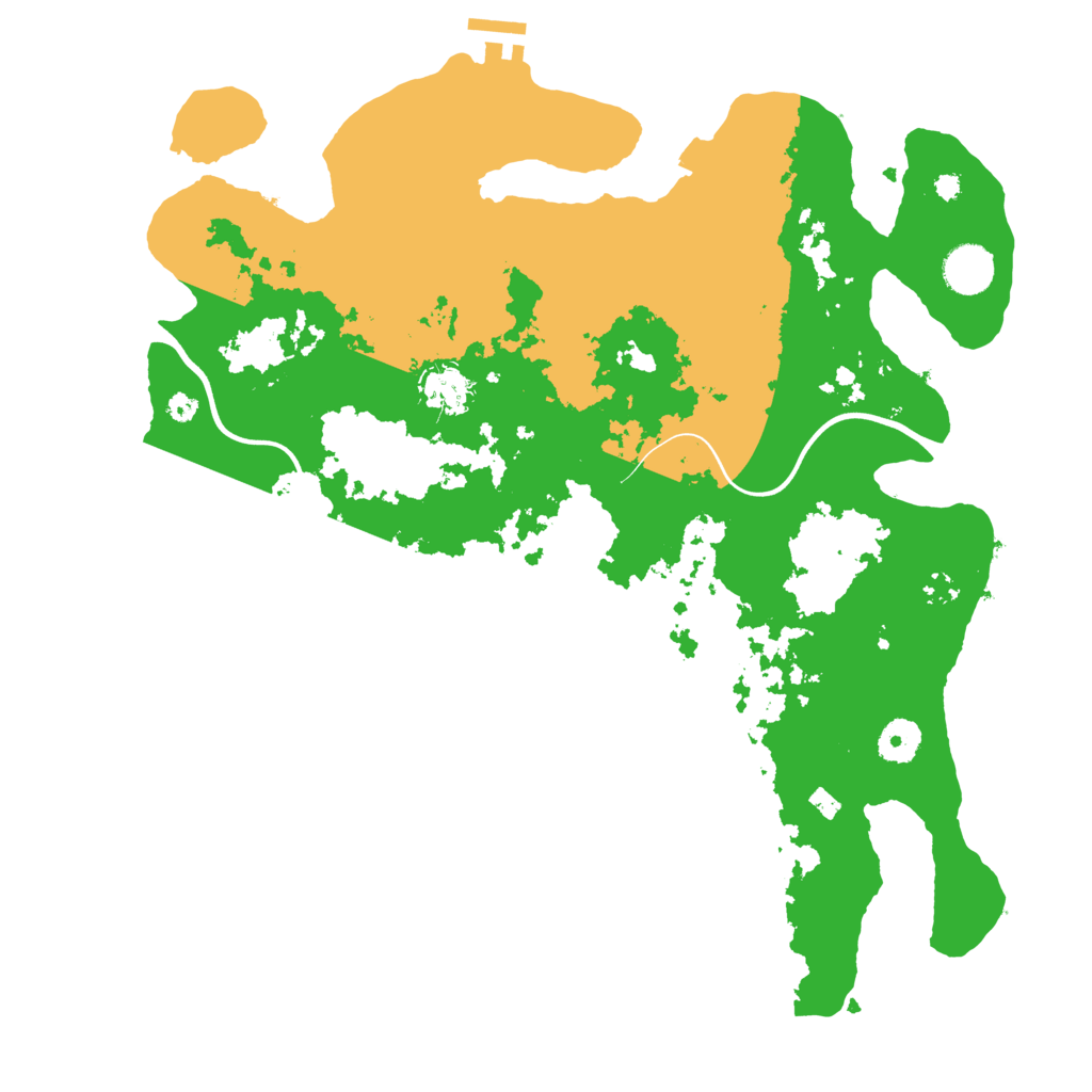 Biome Rust Map: Procedural Map, Size: 3800, Seed: 7107