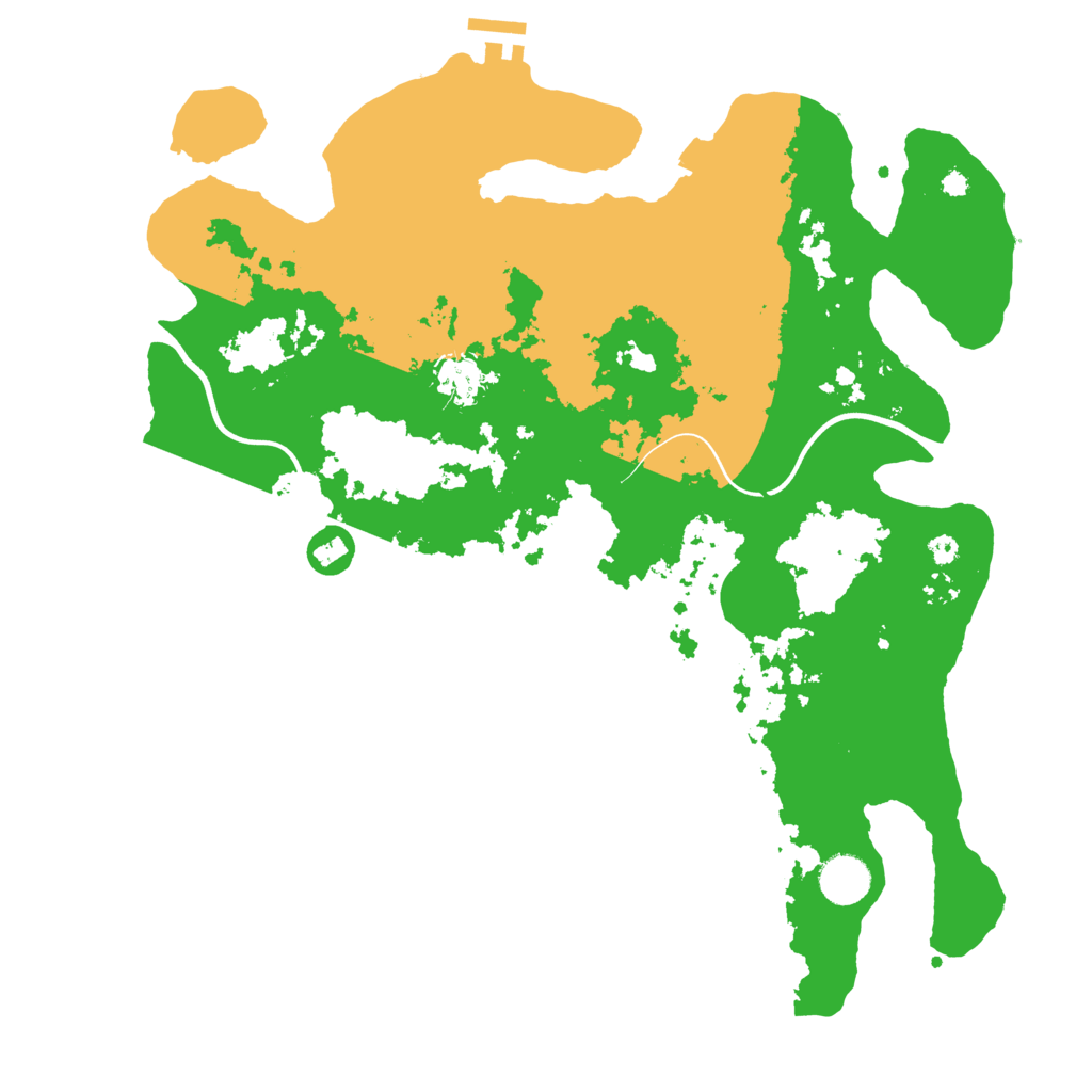 Biome Rust Map: Procedural Map, Size: 3800, Seed: 7107
