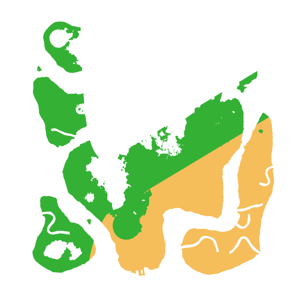 Biome Rust Map: Procedural Map, Size: 3000, Seed: 1840023589