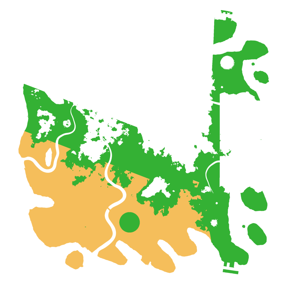 Biome Rust Map: Procedural Map, Size: 3800, Seed: 2005990896