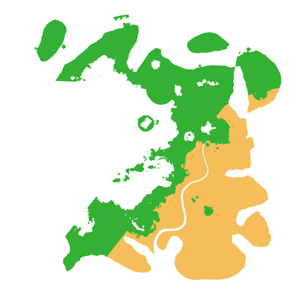 Biome Rust Map: Procedural Map, Size: 3000, Seed: 409101