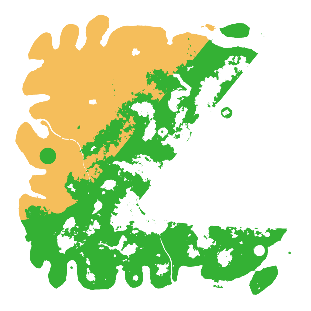 Biome Rust Map: Procedural Map, Size: 5000, Seed: 7377