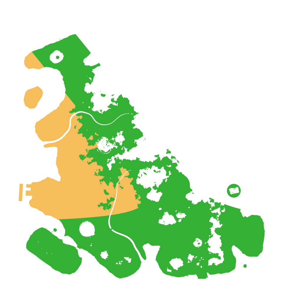 Biome Rust Map: Procedural Map, Size: 3500, Seed: 1844135245