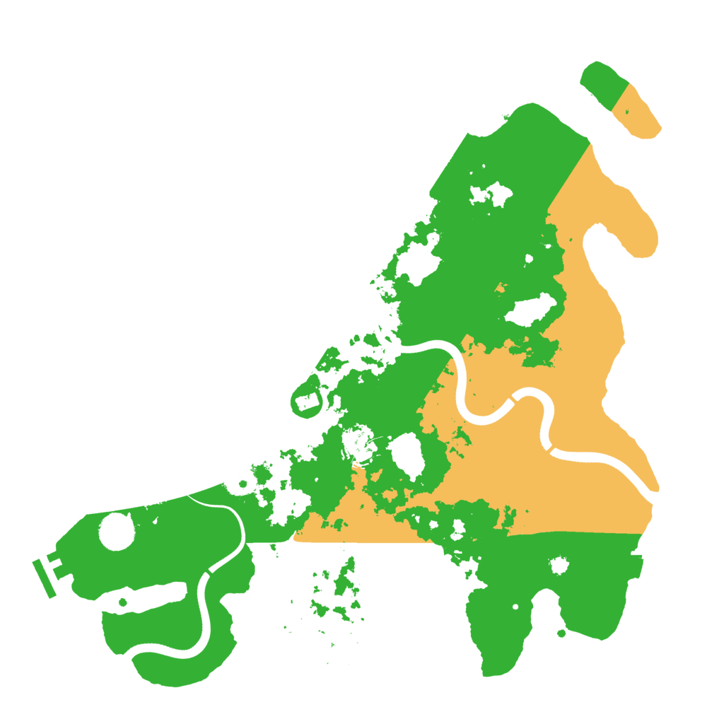 Biome Rust Map: Procedural Map, Size: 3600, Seed: 1821705619