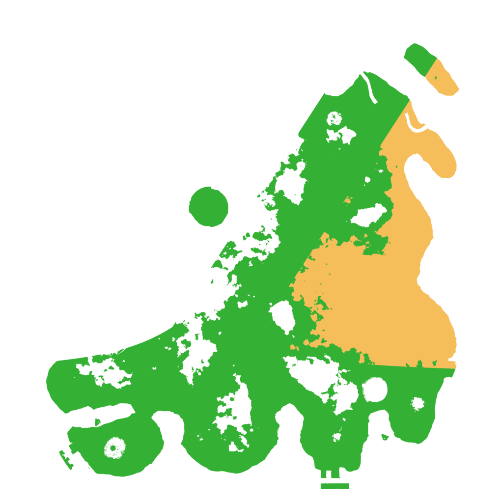 Biome Rust Map: Procedural Map, Size: 3600, Seed: 1821705619