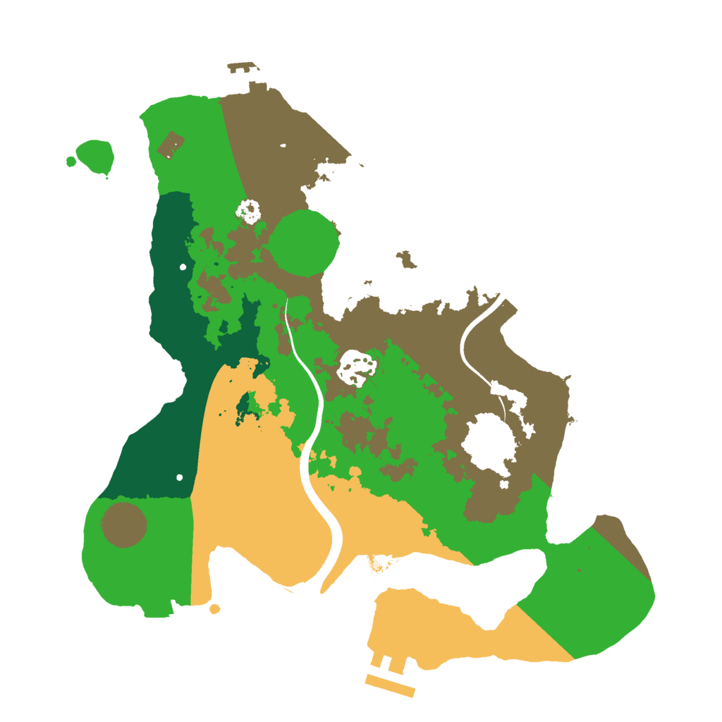 Biome Rust Map: Procedural Map, Size: 2900, Seed: 856154
