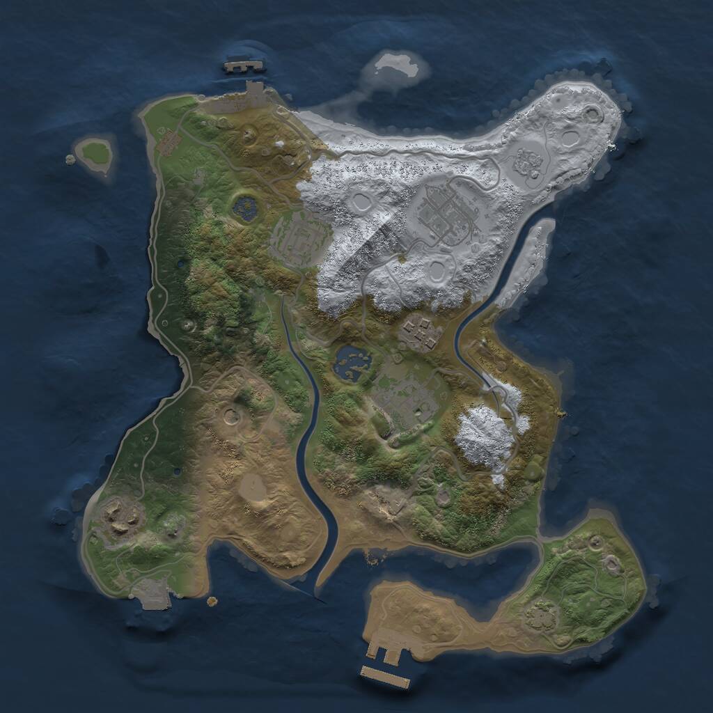 Rust Map: Procedural Map, Size: 2900, Seed: 856154, 14 Monuments