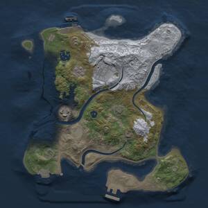 Thumbnail Rust Map: Procedural Map, Size: 2900, Seed: 856154, 9 Monuments