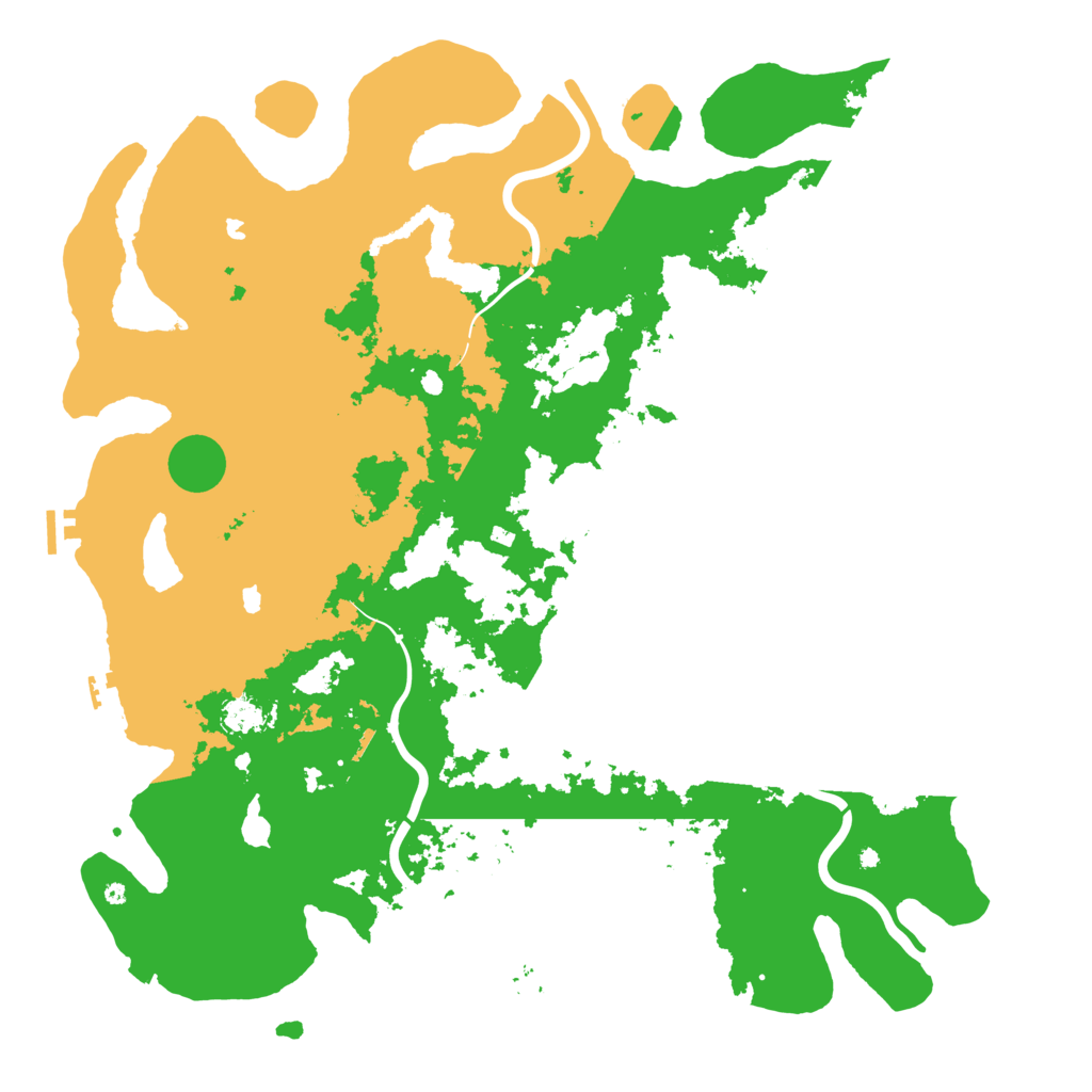 Biome Rust Map: Procedural Map, Size: 5000, Seed: 107152043