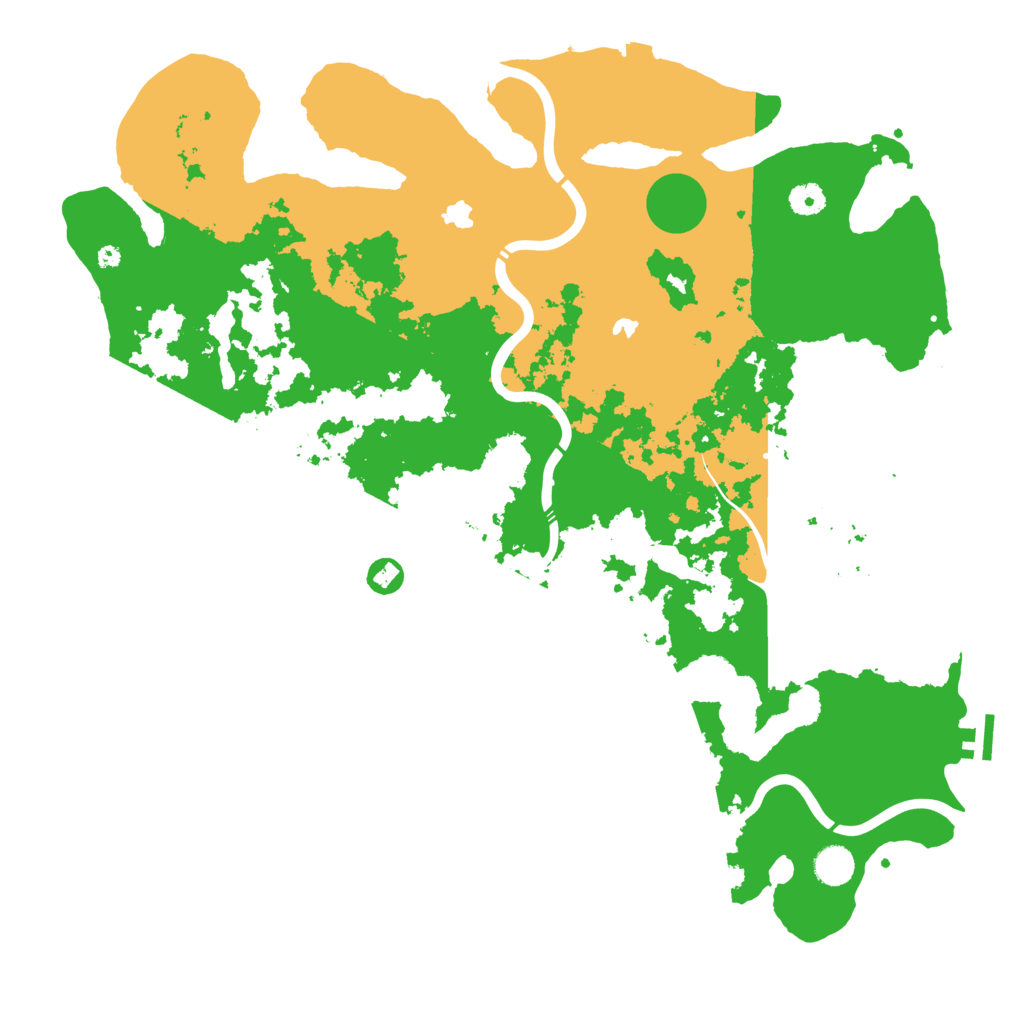 Biome Rust Map: Procedural Map, Size: 4500, Seed: 15382