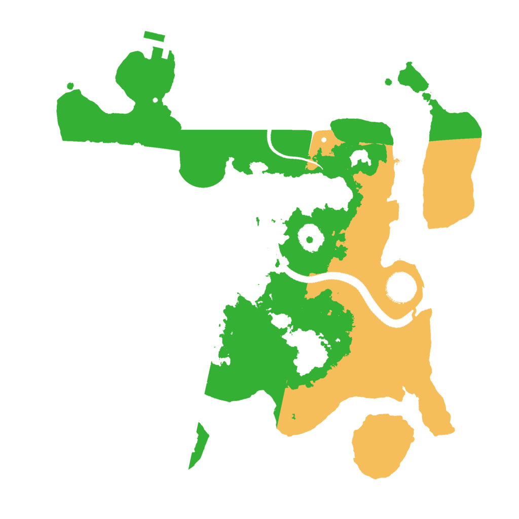 Biome Rust Map: Procedural Map, Size: 3000, Seed: 23455