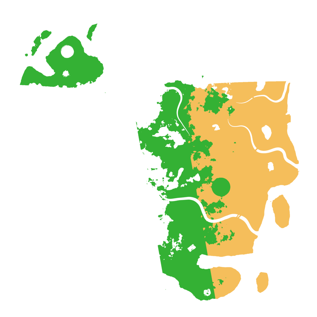 Biome Rust Map: Procedural Map, Size: 4500, Seed: 15383