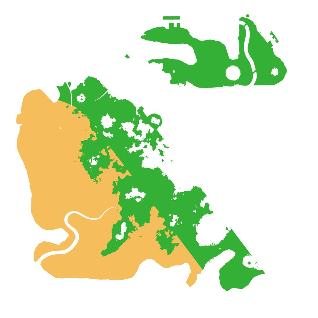 Biome Rust Map: Procedural Map, Size: 3800, Seed: 51853415