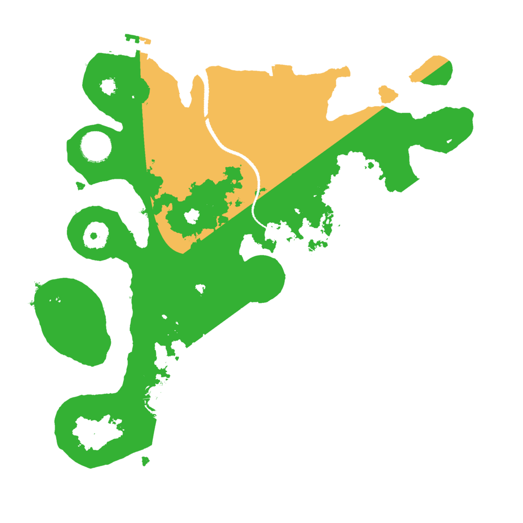 Biome Rust Map: Procedural Map, Size: 3000, Seed: 529616