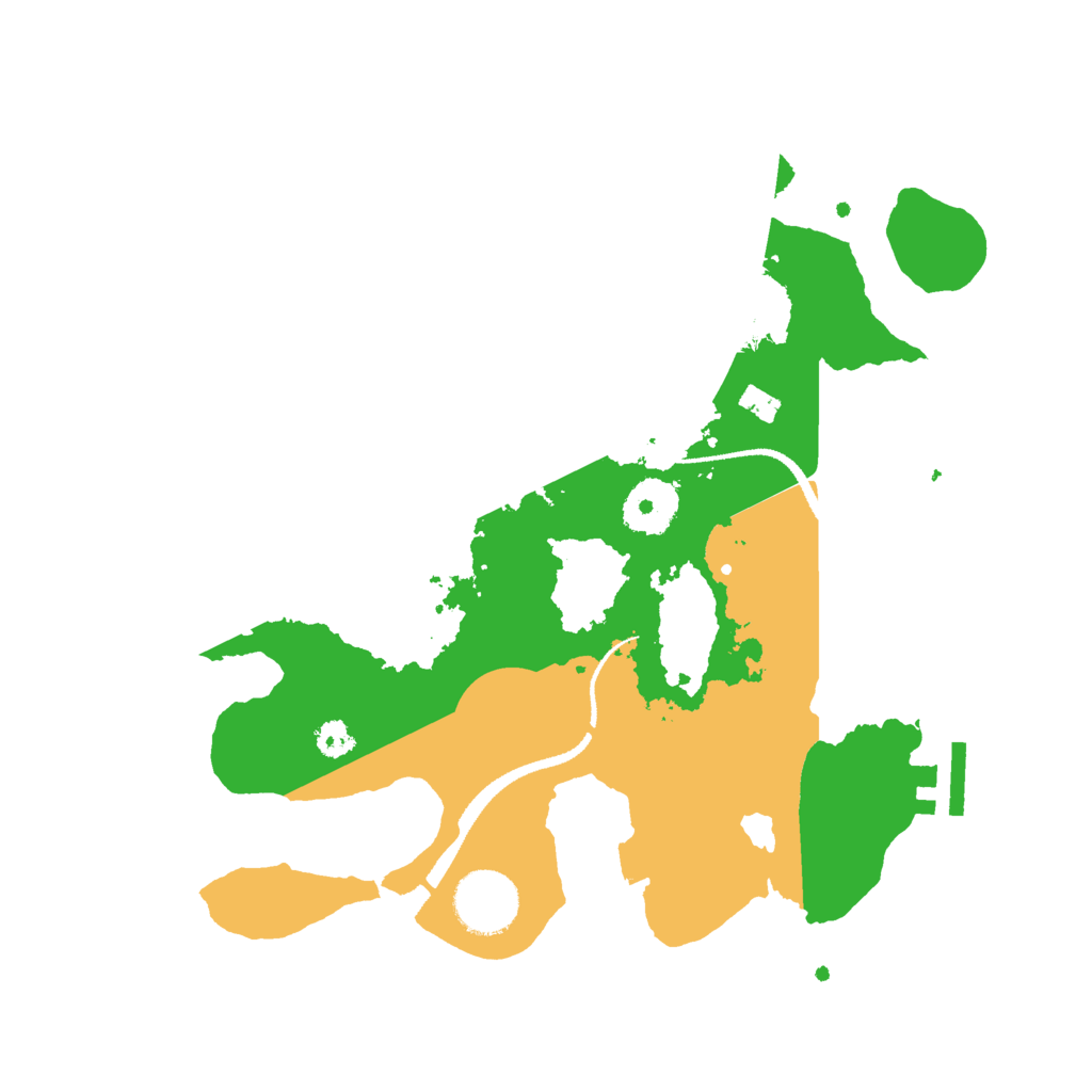 Biome Rust Map: Procedural Map, Size: 3000, Seed: 474449