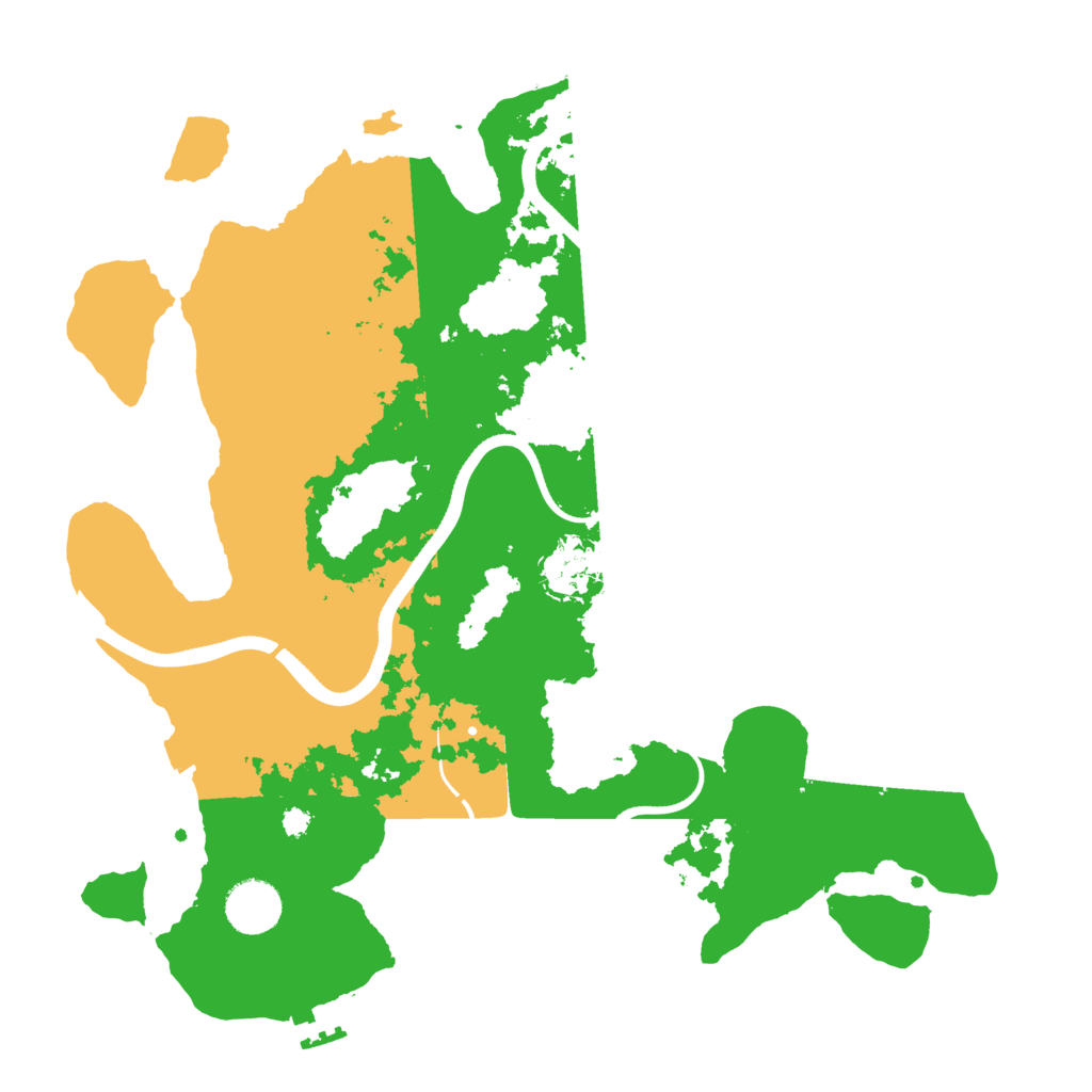 Biome Rust Map: Procedural Map, Size: 3550, Seed: 676685