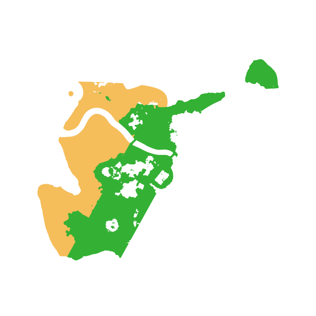 Biome Rust Map: Procedural Map, Size: 2500, Seed: 6483