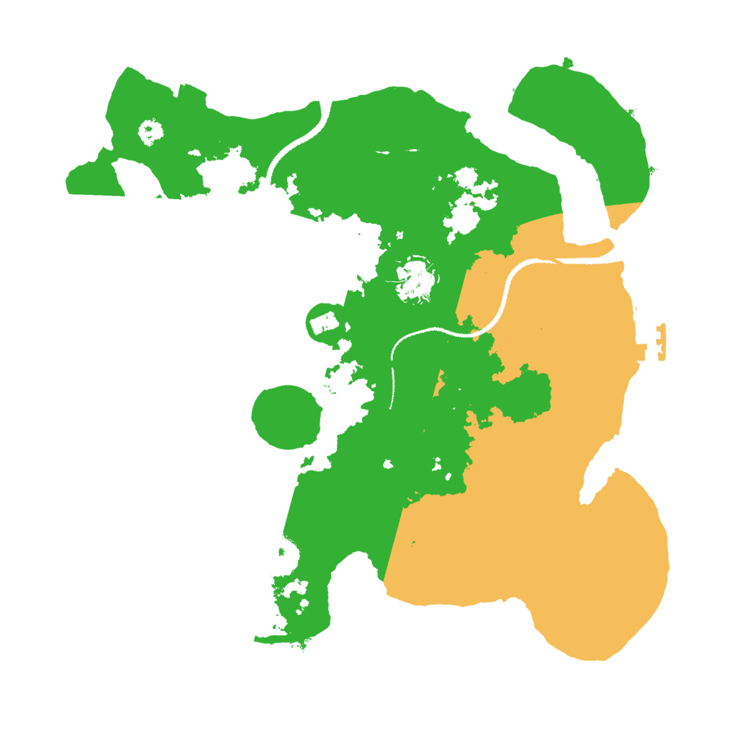 Biome Rust Map: Procedural Map, Size: 3000, Seed: 529503