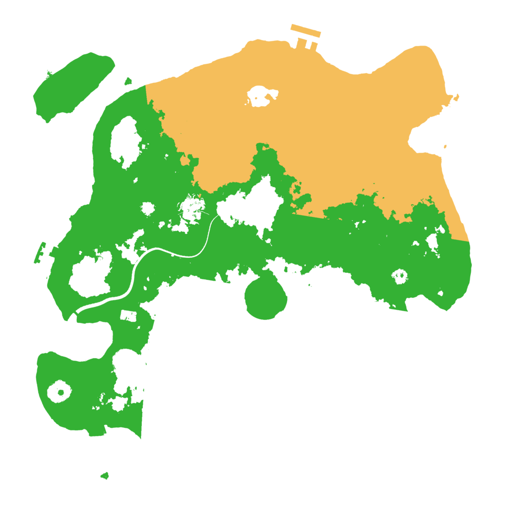 Biome Rust Map: Procedural Map, Size: 3500, Seed: 2094872948