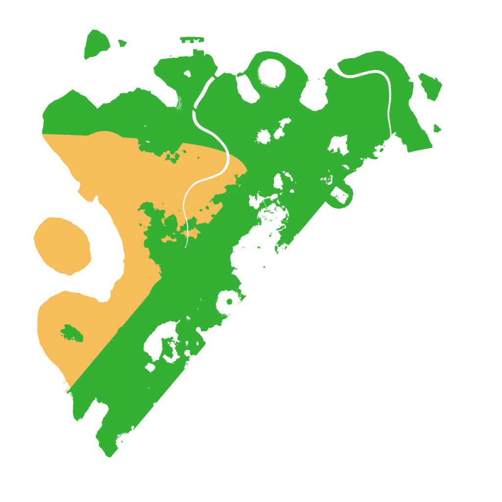 Biome Rust Map: Procedural Map, Size: 3200, Seed: 69420