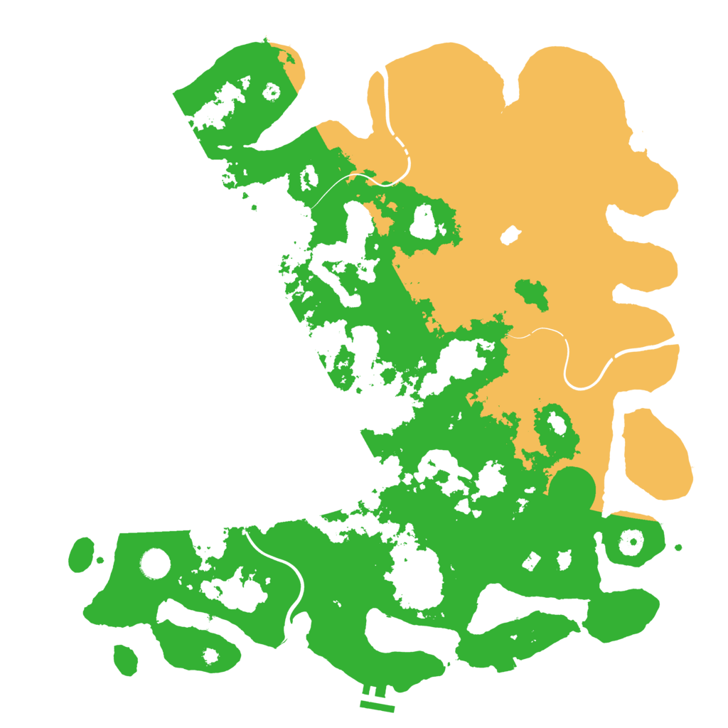 Biome Rust Map: Procedural Map, Size: 4250, Seed: 626658