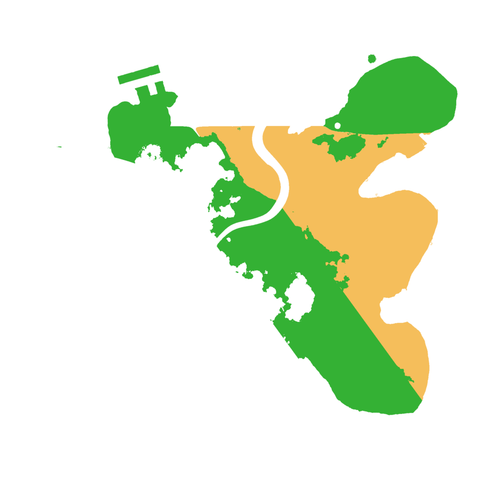 Biome Rust Map: Procedural Map, Size: 2400, Seed: 6969