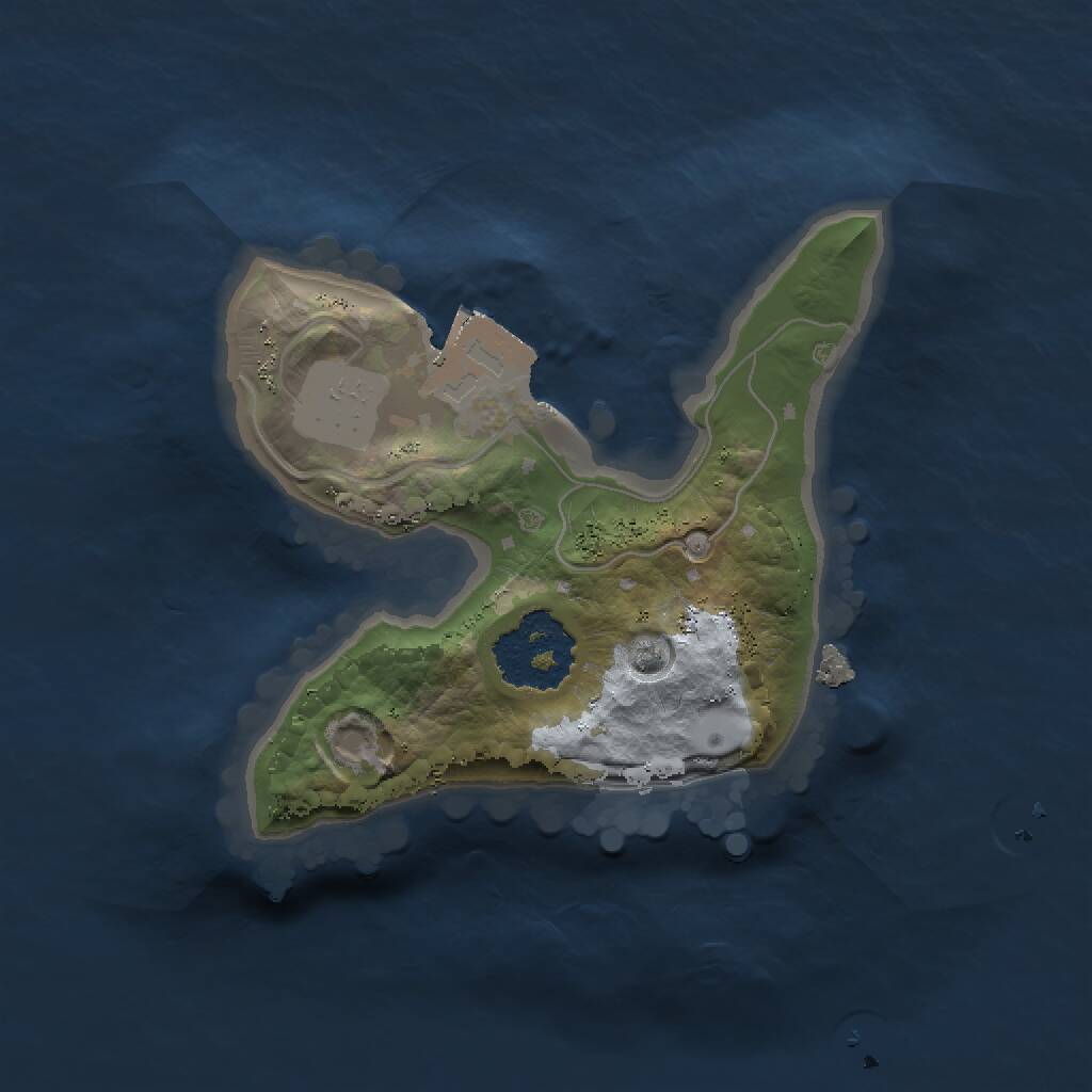 Rust Map: Procedural Map, Size: 1400, Seed: 688121457, 1 Monuments