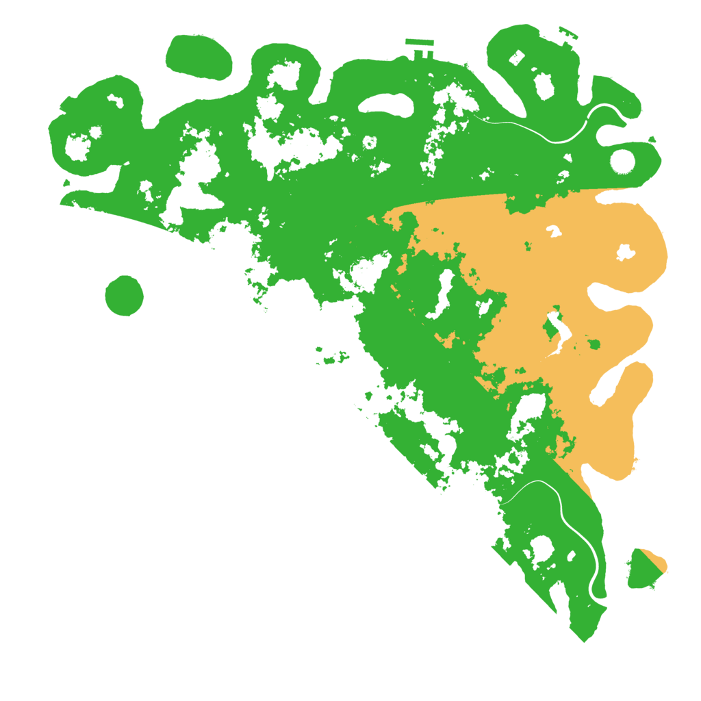 Biome Rust Map: Procedural Map, Size: 5000, Seed: 151494311