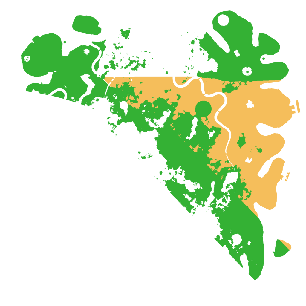 Biome Rust Map: Procedural Map, Size: 5000, Seed: 151494311