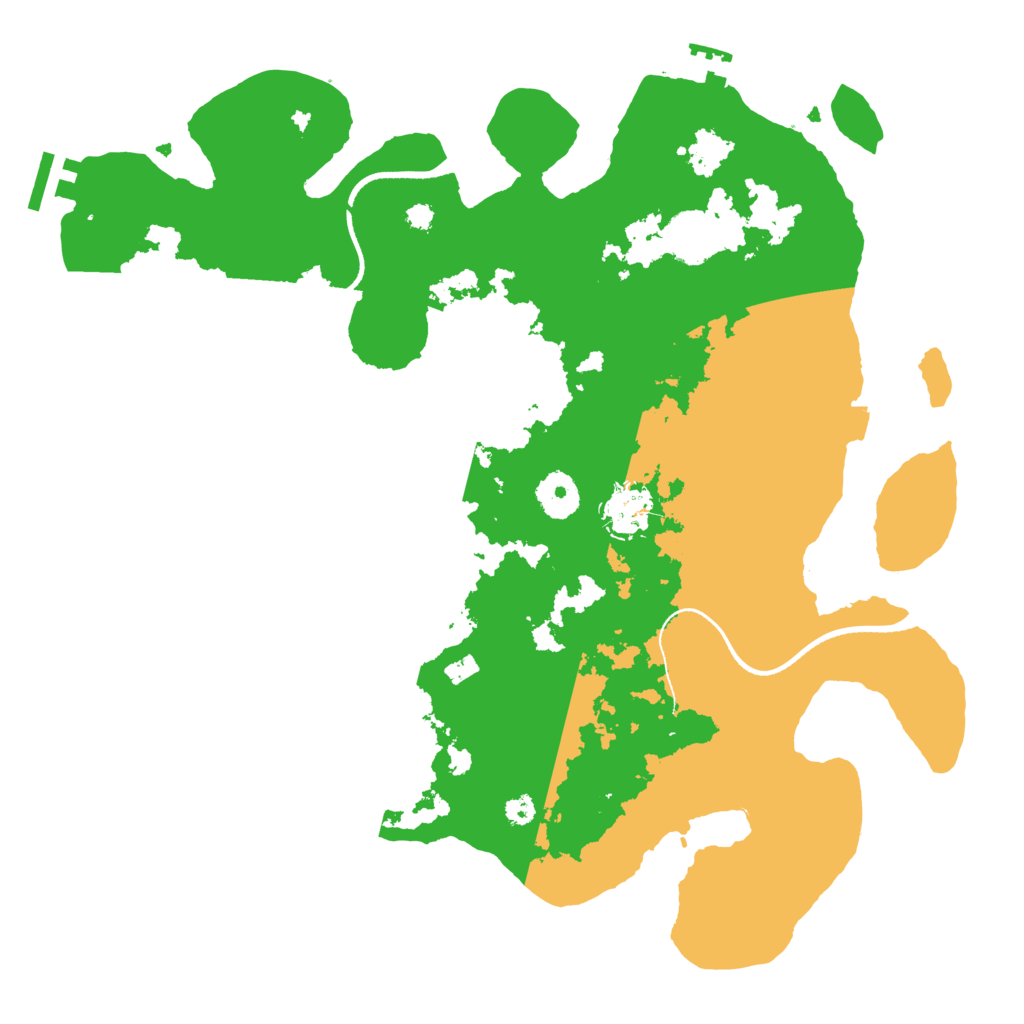 Biome Rust Map: Procedural Map, Size: 3500, Seed: 733325815