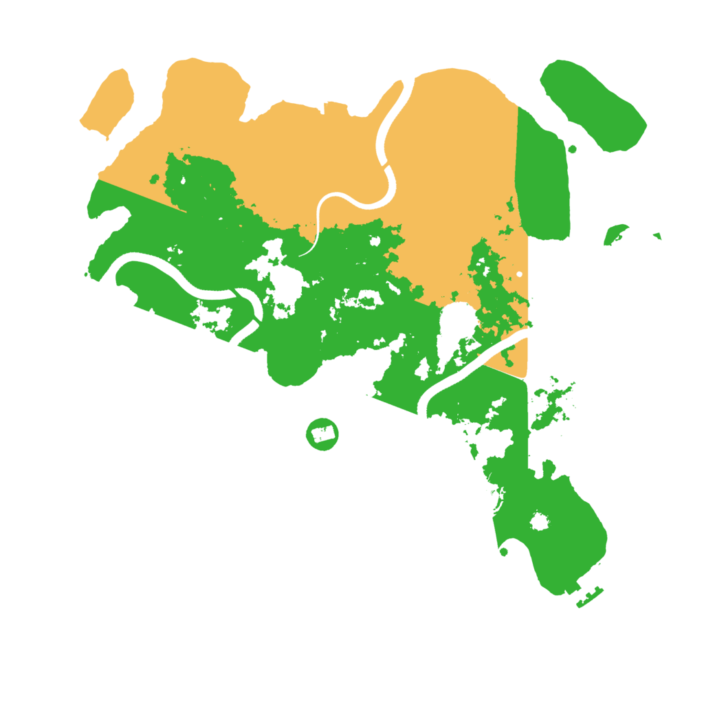 Biome Rust Map: Procedural Map, Size: 3500, Seed: 5234214