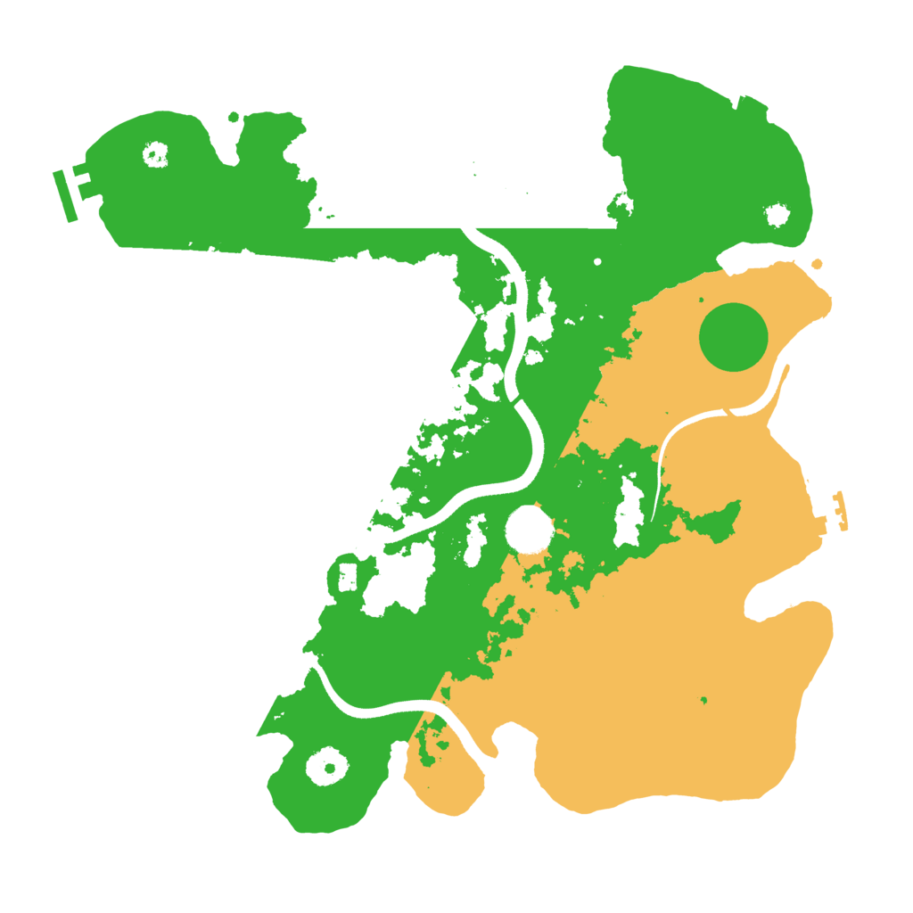 Biome Rust Map: Procedural Map, Size: 3500, Seed: 276307022