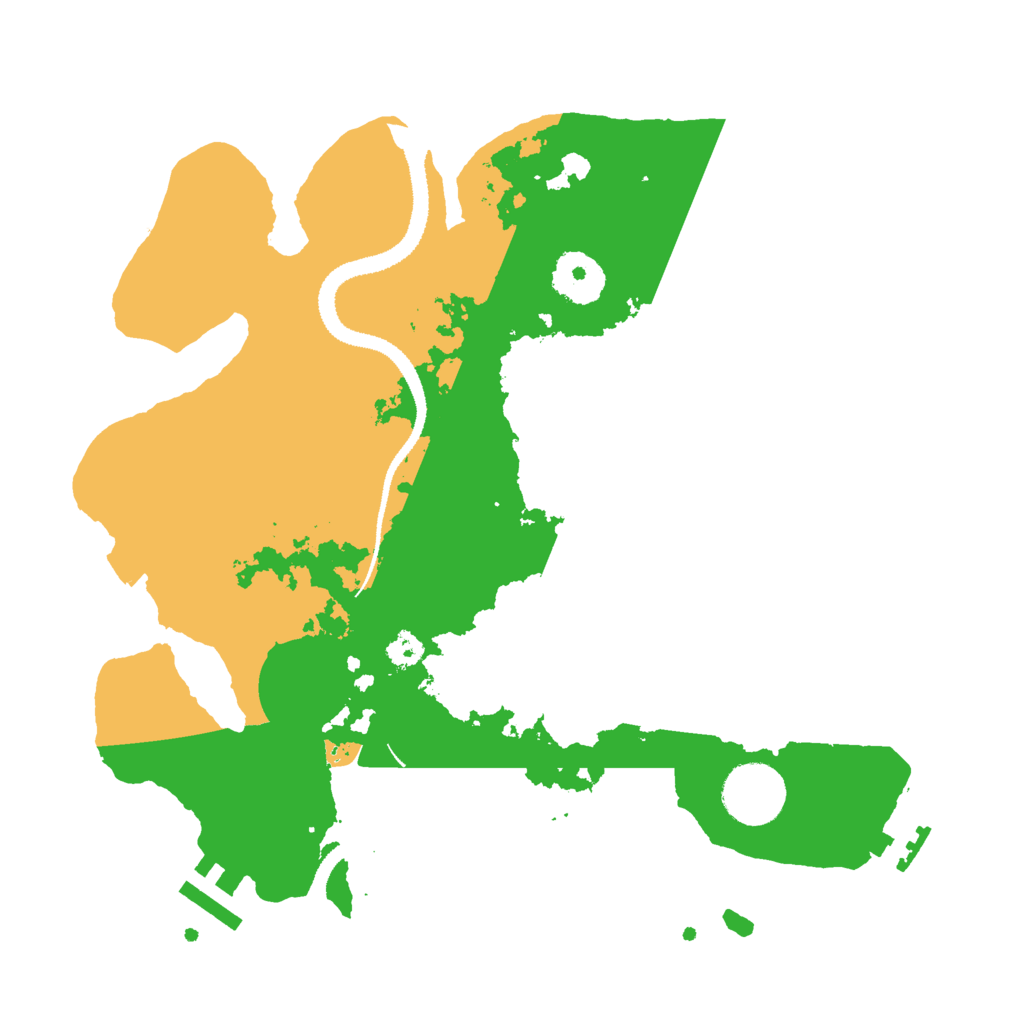 Biome Rust Map: Procedural Map, Size: 3000, Seed: 1278228697