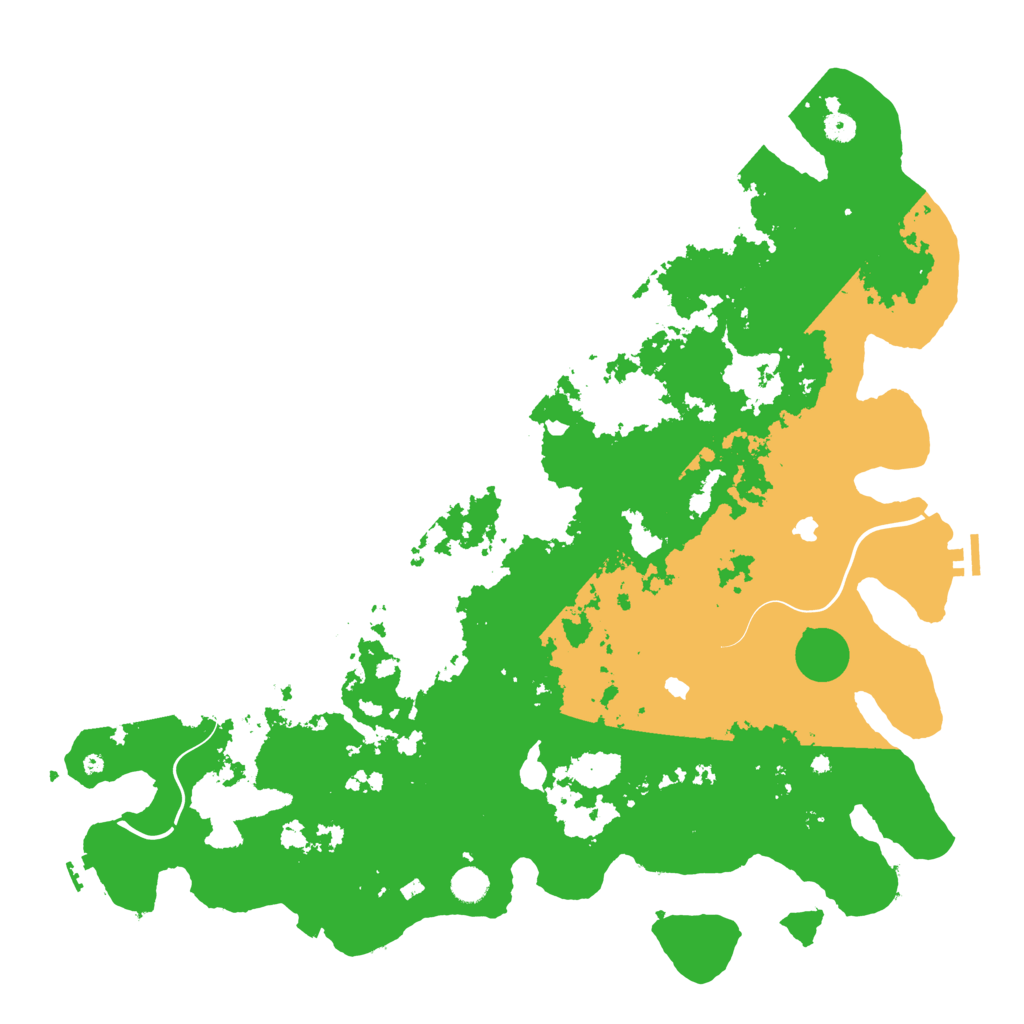 Biome Rust Map: Procedural Map, Size: 5000, Seed: 52309