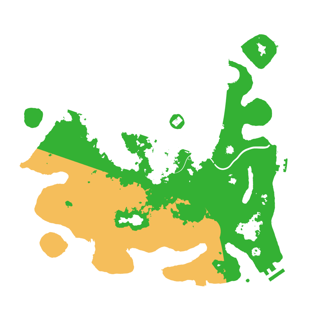 Biome Rust Map: Procedural Map, Size: 3500, Seed: 248918007