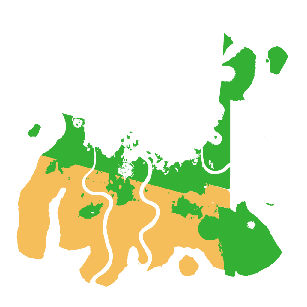 Biome Rust Map: Procedural Map, Size: 3500, Seed: 1019730709