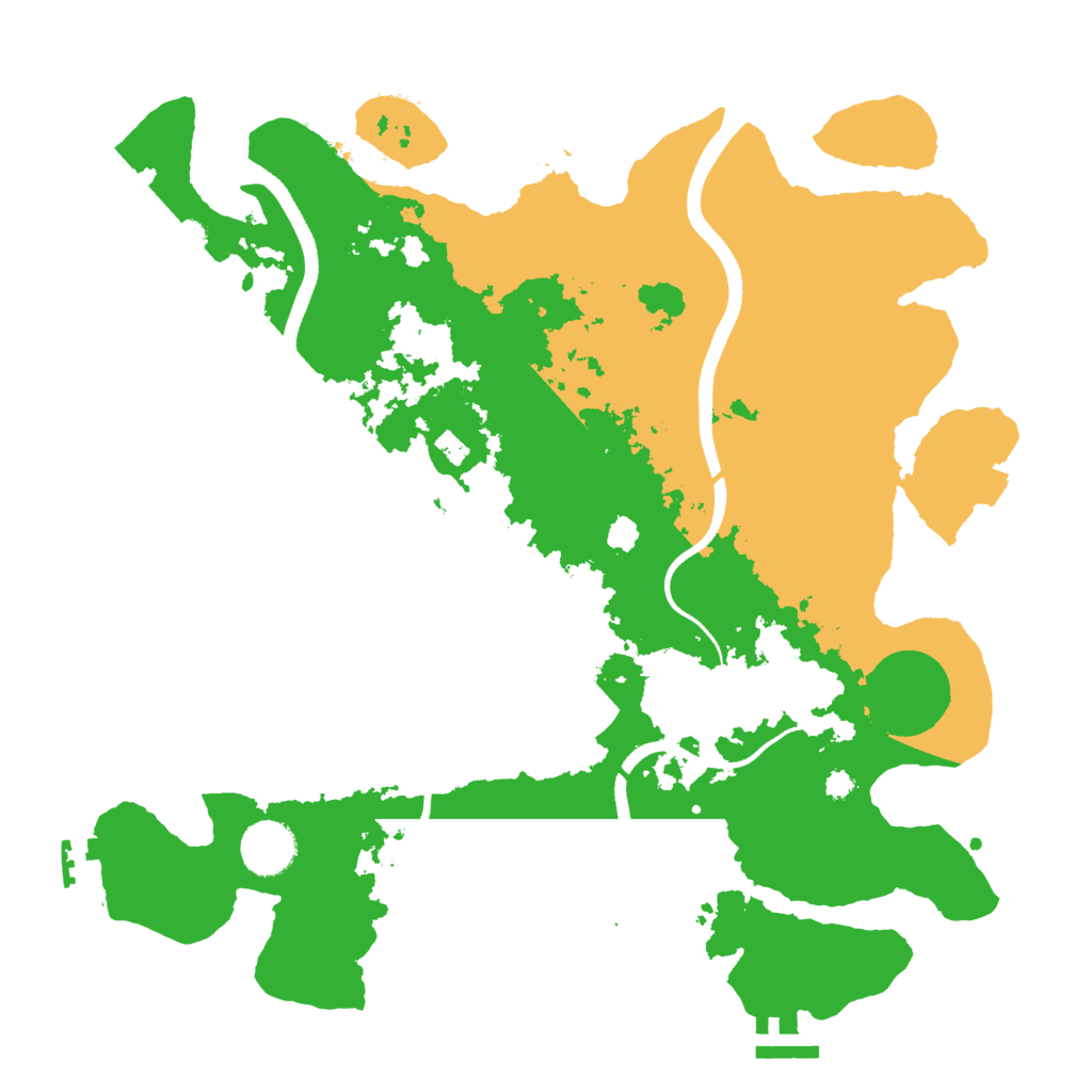 Biome Rust Map: Procedural Map, Size: 3500, Seed: 1392203728