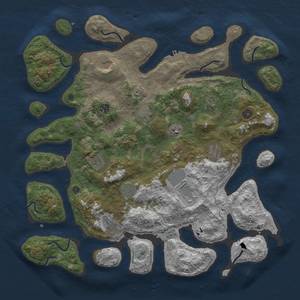 Thumbnail Rust Map: Procedural Map, Size: 4500, Seed: 1118330979, 15 Monuments