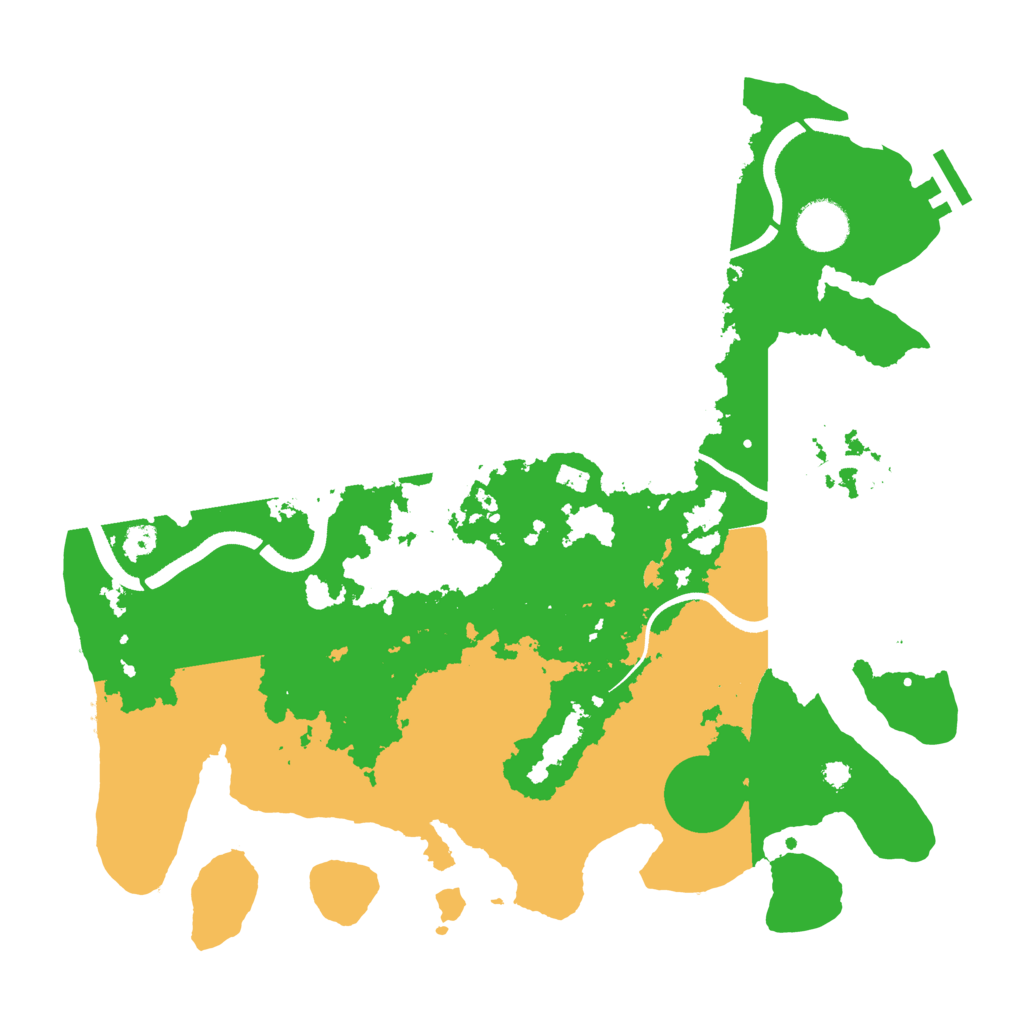 Biome Rust Map: Procedural Map, Size: 3500, Seed: 12469098