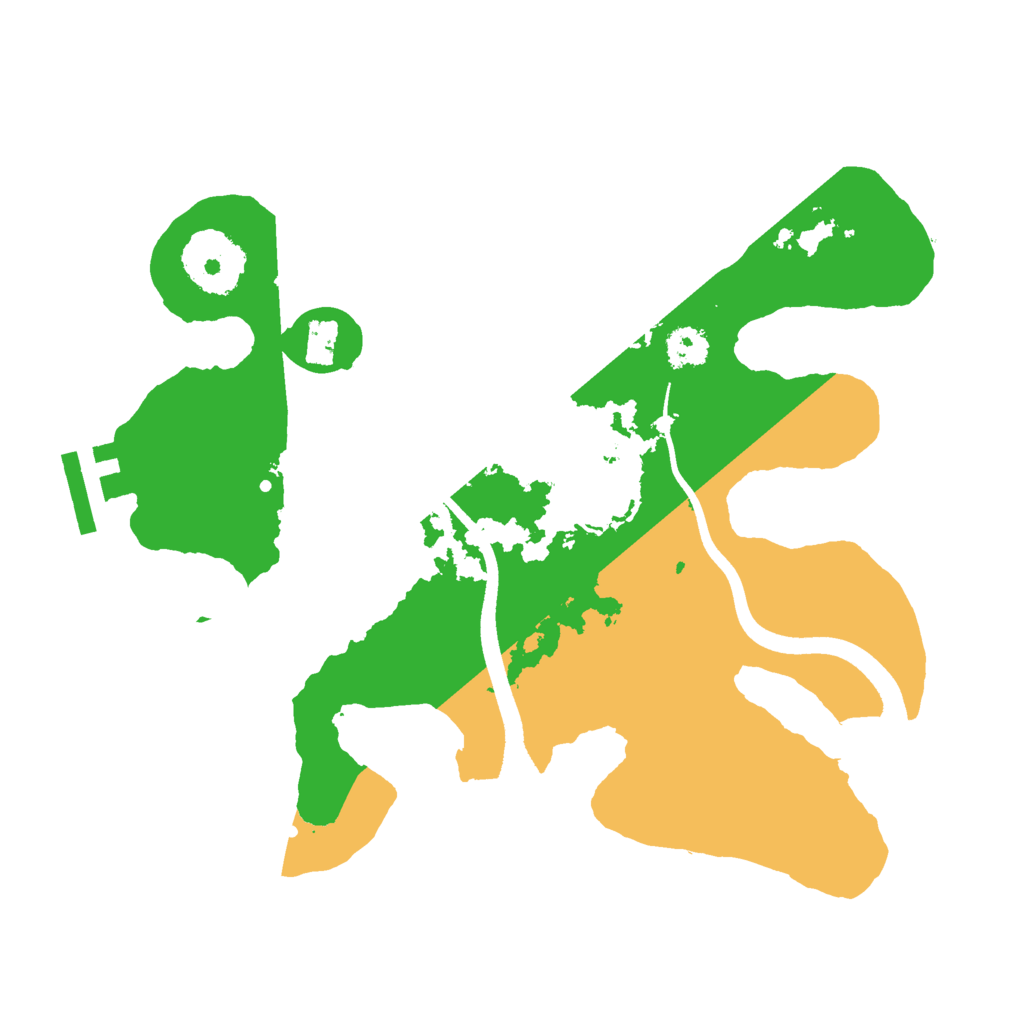 Biome Rust Map: Procedural Map, Size: 2500, Seed: 15644