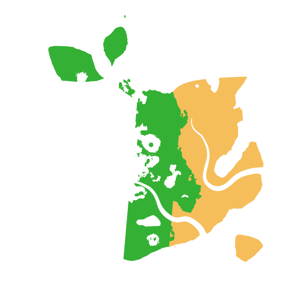 Biome Rust Map: Procedural Map, Size: 2500, Seed: 27645