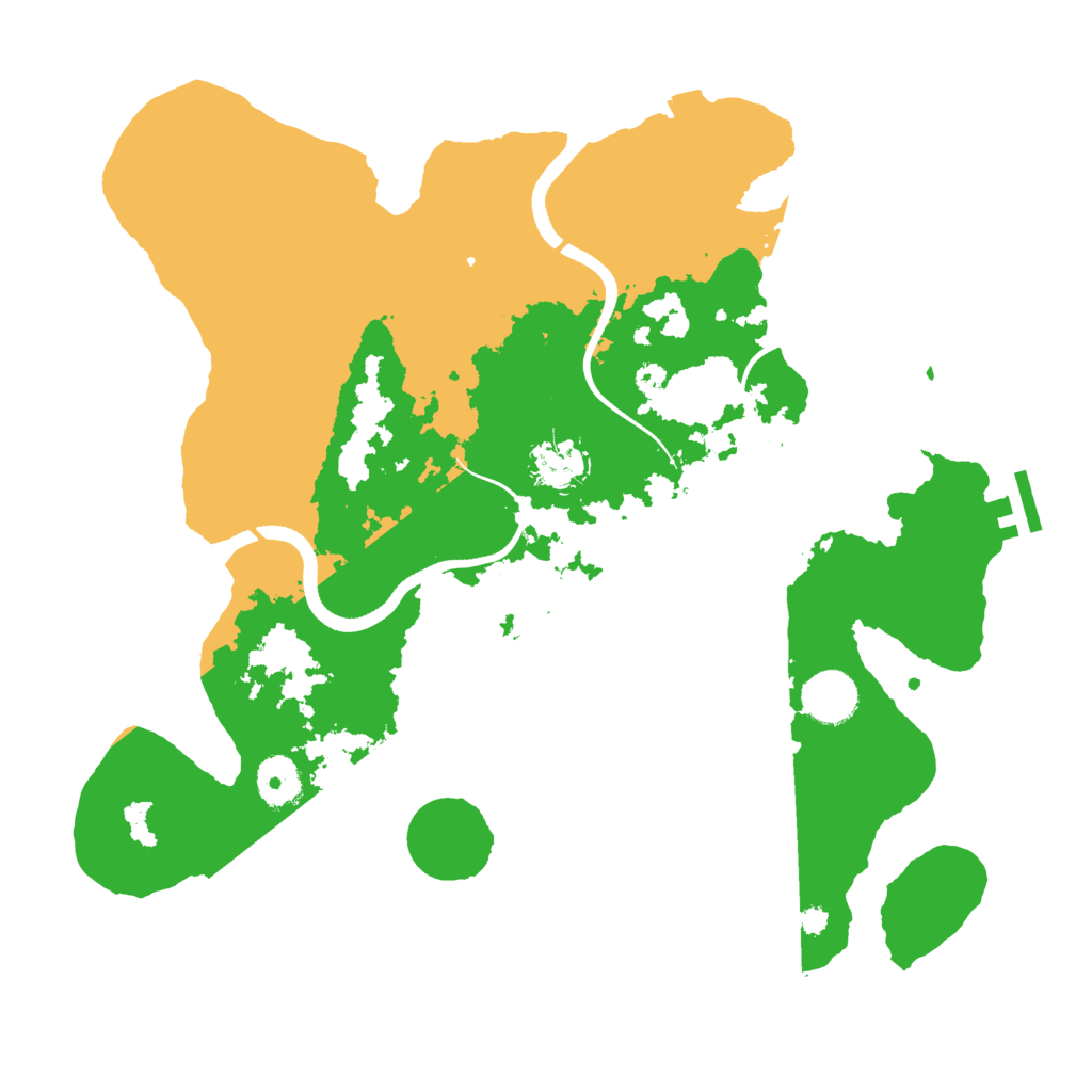 Biome Rust Map: Procedural Map, Size: 3550, Seed: 13583